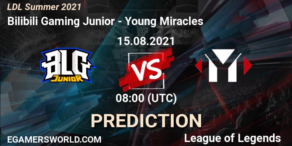 Bilibili Gaming Junior vs Young Miracles: Betting TIp, Match Prediction. 15.08.21. LoL, LDL Summer 2021