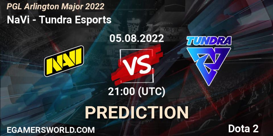 NaVi vs Tundra Esports: Betting TIp, Match Prediction. 05.08.2022 at 22:48. Dota 2, PGL Arlington Major 2022 - Group Stage