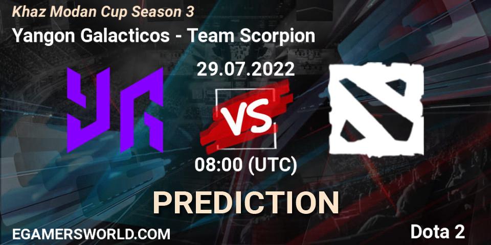 Yangon Galacticos vs Team Scorpion: Betting TIp, Match Prediction. 29.07.2022 at 07:53. Dota 2, Khaz Modan Cup Season 3