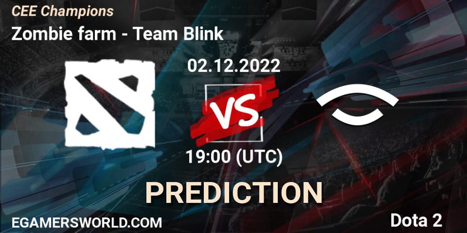 Zombie farm vs Team Blink: Betting TIp, Match Prediction. 02.12.22. Dota 2, CEE Champions