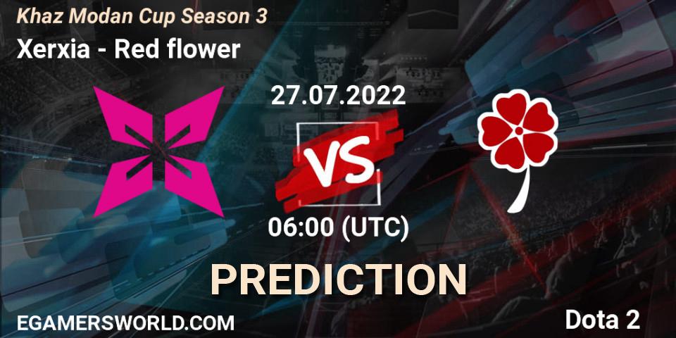 Xerxia vs Red flower: Betting TIp, Match Prediction. 27.07.2022 at 06:26. Dota 2, Khaz Modan Cup Season 3