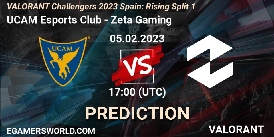 UCAM Esports Club vs Zeta Gaming: Betting TIp, Match Prediction. 05.02.2023 at 17:15. VALORANT, VALORANT Challengers 2023 Spain: Rising Split 1