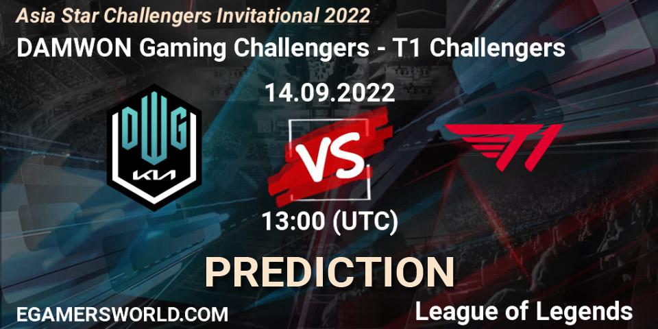 DAMWON Gaming Challengers vs T1 Challengers: Betting TIp, Match Prediction. 14.09.22. LoL, Asia Star Challengers Invitational 2022