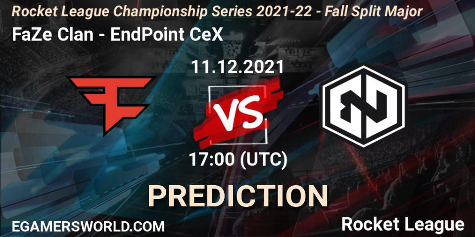 FaZe Clan vs EndPoint CeX: Betting TIp, Match Prediction. 11.12.21. Rocket League, RLCS 2021-22 - Fall Split Major