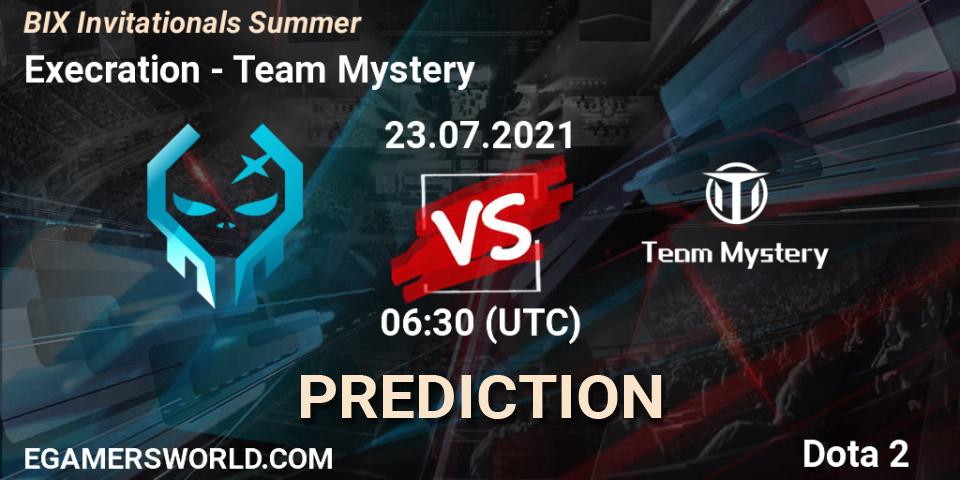 Execration vs Team Mystery: Betting TIp, Match Prediction. 23.07.2021 at 07:04. Dota 2, BIX Invitationals Summer