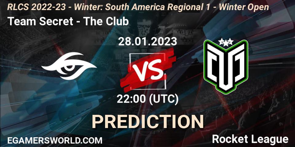 Team Secret vs The Club: Betting TIp, Match Prediction. 28.01.23. Rocket League, RLCS 2022-23 - Winter: South America Regional 1 - Winter Open