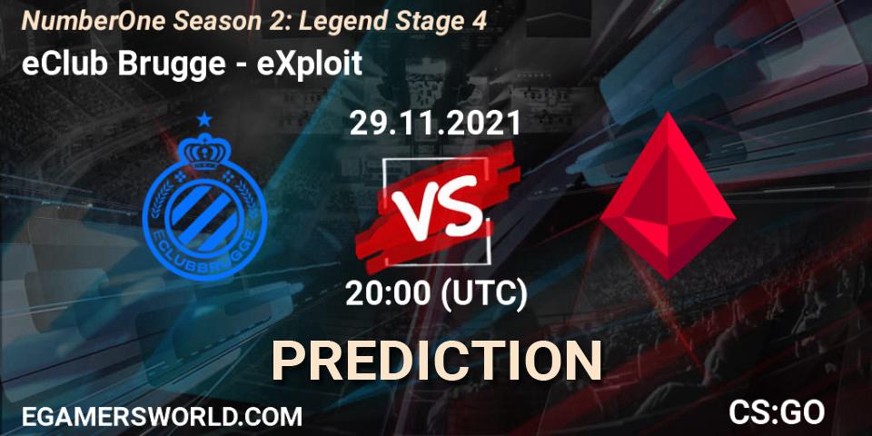 eClub Brugge vs eXploit: Betting TIp, Match Prediction. 29.11.21. CS2 (CS:GO), NumberOne Season 2: Legend Stage 4