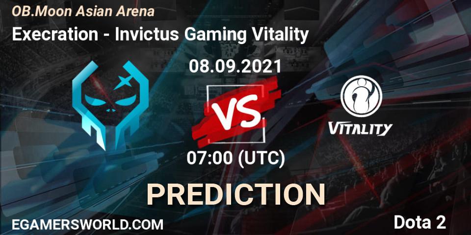 Execration vs Invictus Gaming Vitality: Betting TIp, Match Prediction. 08.09.2021 at 07:26. Dota 2, OB.Moon Asian Arena