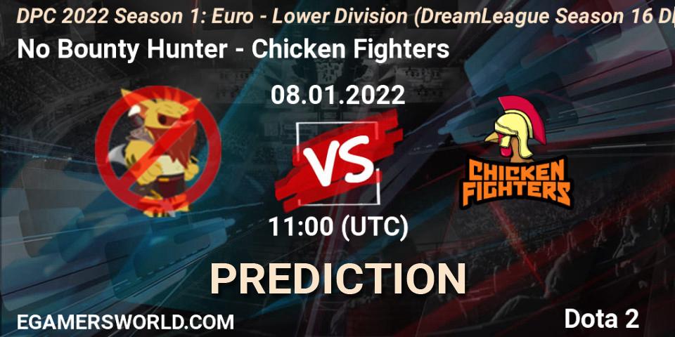 No Bounty Hunter vs Chicken Fighters: Betting TIp, Match Prediction. 08.01.2022 at 11:00. Dota 2, DPC 2022 Season 1: Euro - Lower Division (DreamLeague Season 16 DPC WEU)