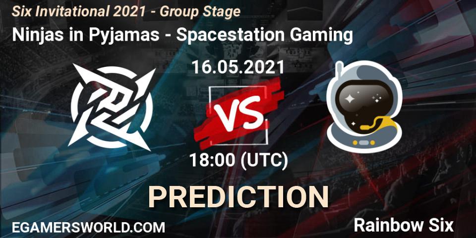 Ninjas in Pyjamas vs Spacestation Gaming: Betting TIp, Match Prediction. 16.05.2021 at 18:00. Rainbow Six, Six Invitational 2021 - Group Stage