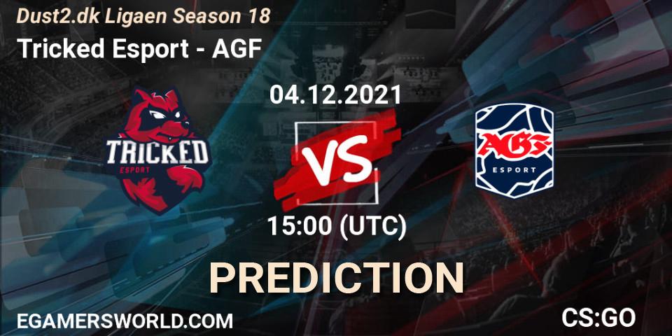 Tricked Esport vs AGF: Betting TIp, Match Prediction. 04.12.2021 at 15:00. Counter-Strike (CS2), Dust2.dk Ligaen Season 18
