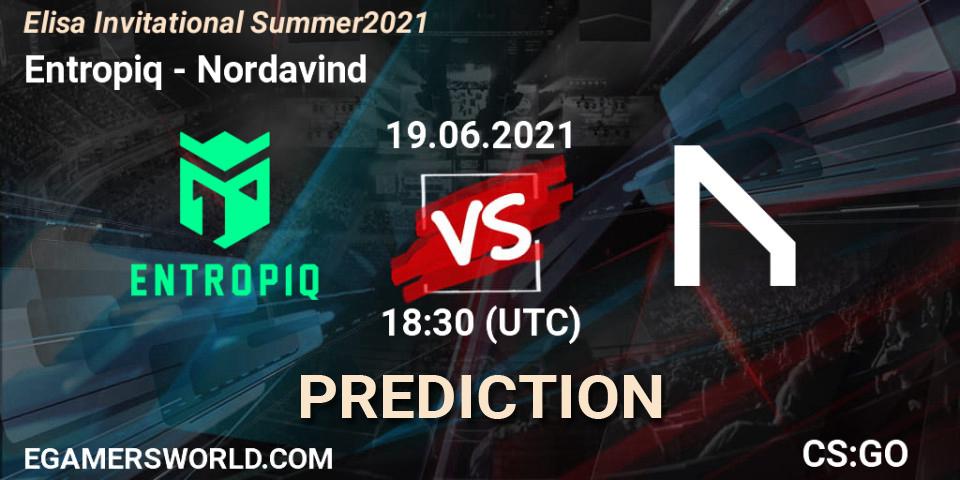 Entropiq vs Nordavind: Betting TIp, Match Prediction. 19.06.21. CS2 (CS:GO), Elisa Invitational Summer 2021