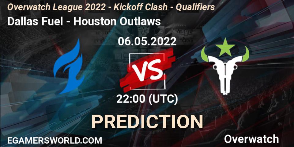 Dallas Fuel vs Houston Outlaws: Betting TIp, Match Prediction. 07.05.22. Overwatch, Overwatch League 2022 - Kickoff Clash - Qualifiers