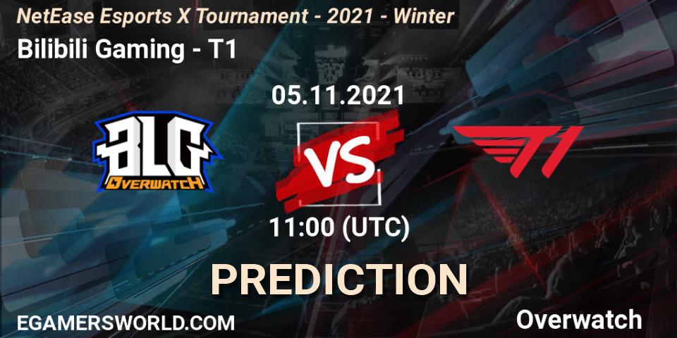 Bilibili Gaming vs T1: Betting TIp, Match Prediction. 05.11.21. Overwatch, NetEase Esports X Tournament - 2021 - Winter