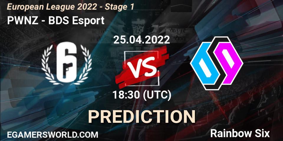 PWNZ vs BDS Esport: Betting TIp, Match Prediction. 25.04.2022 at 17:15. Rainbow Six, European League 2022 - Stage 1
