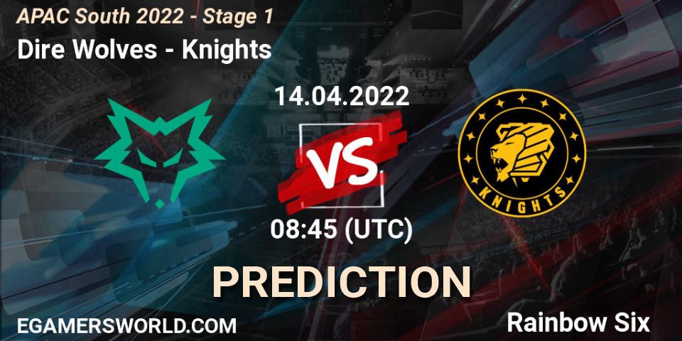 Dire Wolves vs Knights: Betting TIp, Match Prediction. 14.04.2022 at 08:45. Rainbow Six, APAC South 2022 - Stage 1