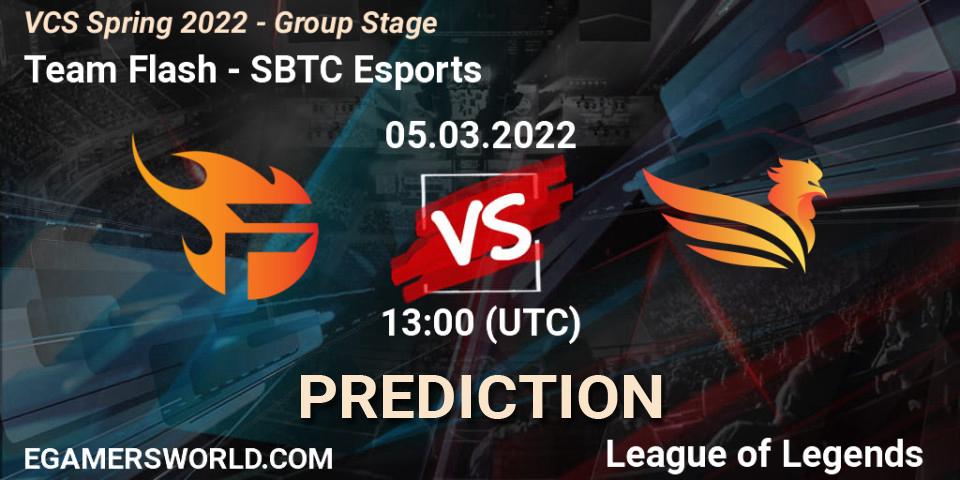 Team Flash vs SBTC Esports: Betting TIp, Match Prediction. 05.03.22. LoL, VCS Spring 2022 - Group Stage 
