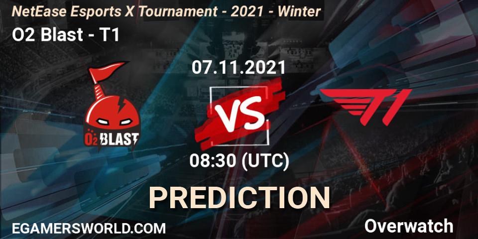 O2 Blast vs T1: Betting TIp, Match Prediction. 07.11.21. Overwatch, NetEase Esports X Tournament - 2021 - Winter