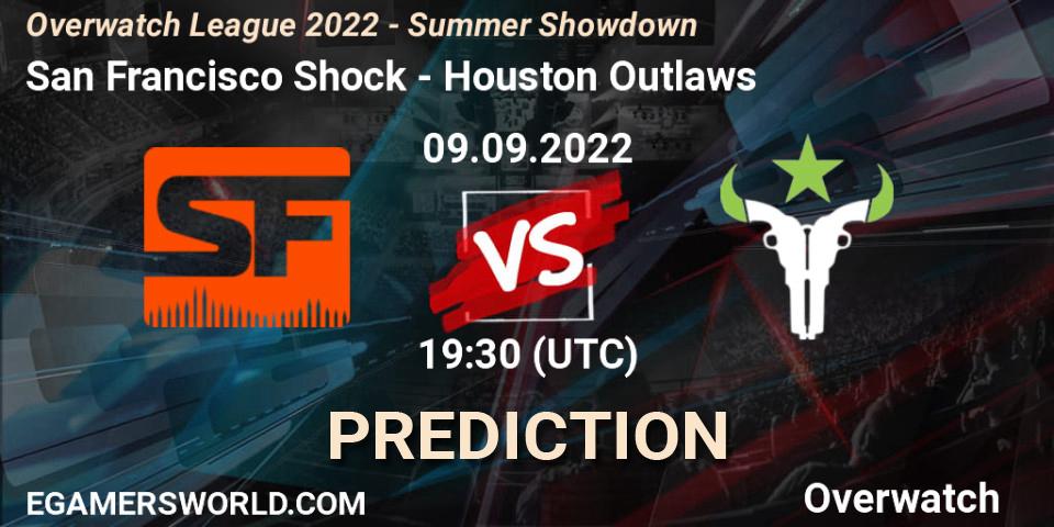 San Francisco Shock vs Houston Outlaws: Betting TIp, Match Prediction. 09.09.22. Overwatch, Overwatch League 2022 - Summer Showdown