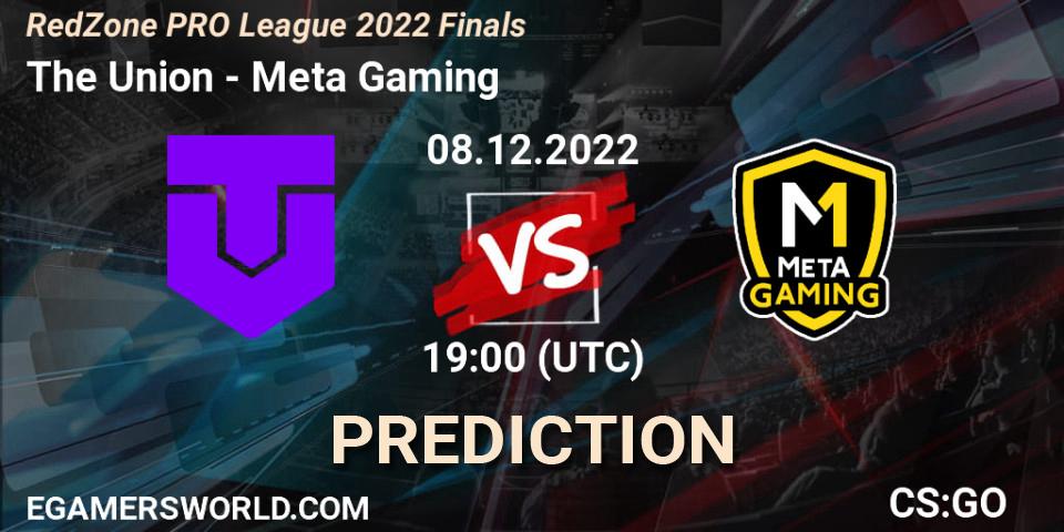 The Union vs Meta Gaming Brasil: Betting TIp, Match Prediction. 08.12.2022 at 16:00. Counter-Strike (CS2), RedZone PRO League 2022 Finals