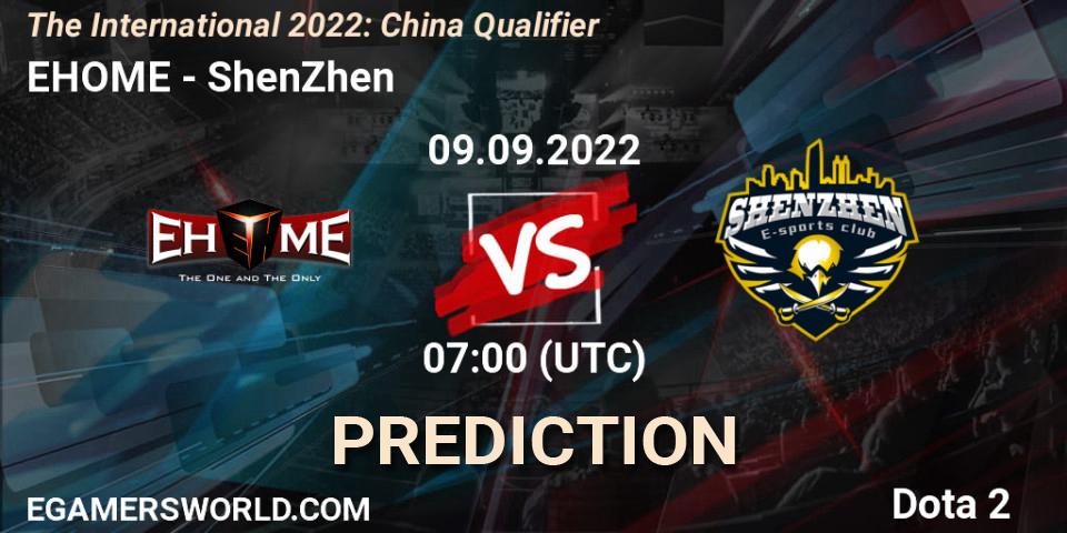 EHOME vs ShenZhen: Betting TIp, Match Prediction. 09.09.2022 at 06:28. Dota 2, The International 2022: China Qualifier