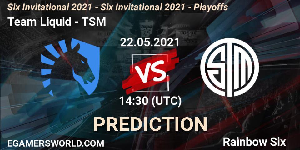 Team Liquid vs TSM: Betting TIp, Match Prediction. 22.05.21. Rainbow Six, Six Invitational 2021 - Six Invitational 2021 - Playoffs