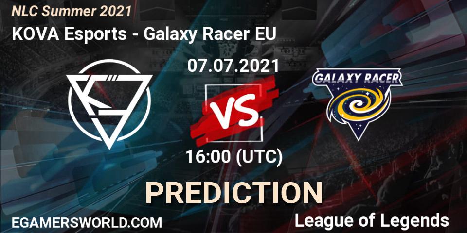 KOVA Esports vs Galaxy Racer EU: Betting TIp, Match Prediction. 07.07.2021 at 16:00. LoL, NLC Summer 2021