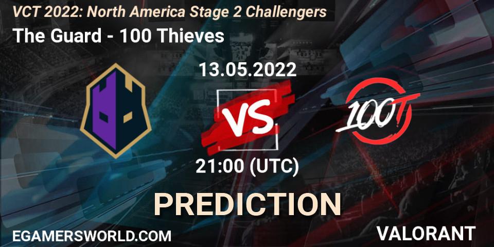 The Guard vs 100 Thieves: Betting TIp, Match Prediction. 13.05.2022 at 20:15. VALORANT, VCT 2022: North America Stage 2 Challengers