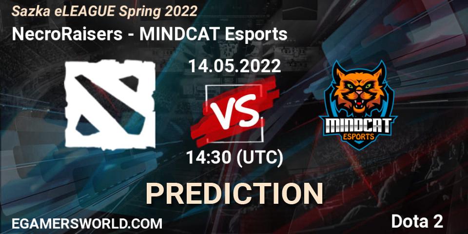 NecroRaisers vs MINDCAT Esports: Betting TIp, Match Prediction. 14.05.22. Dota 2, Sazka eLEAGUE Spring 2022