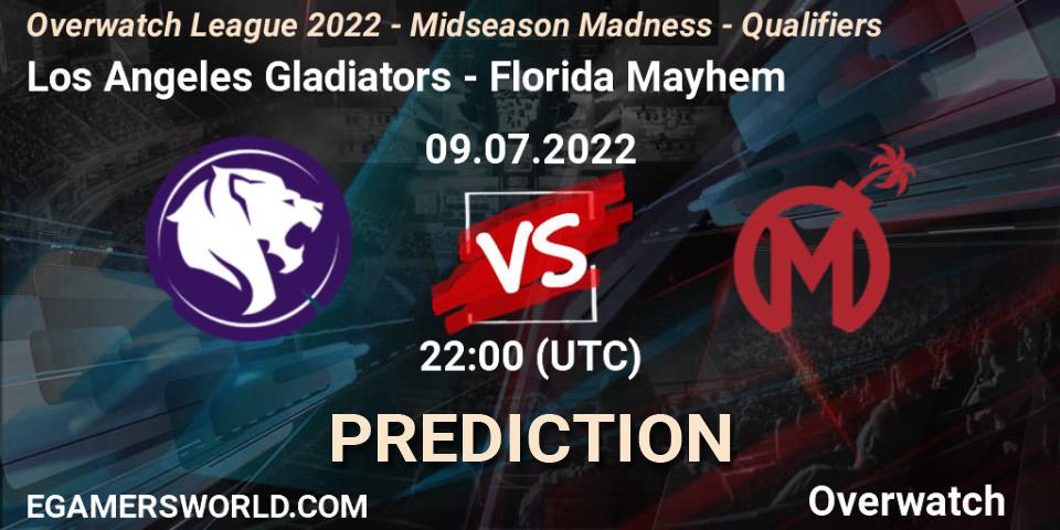Los Angeles Gladiators vs Florida Mayhem: Betting TIp, Match Prediction. 09.07.22. Overwatch, Overwatch League 2022 - Midseason Madness - Qualifiers