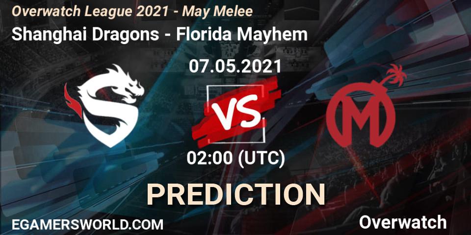 Shanghai Dragons vs Florida Mayhem: Betting TIp, Match Prediction. 07.05.2021 at 02:00. Overwatch, Overwatch League 2021 - May Melee