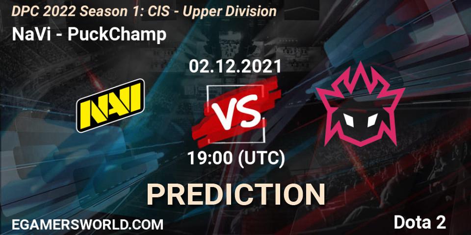 NaVi vs PuckChamp: Betting TIp, Match Prediction. 02.12.2021 at 17:01. Dota 2, DPC 2022 Season 1: CIS - Upper Division