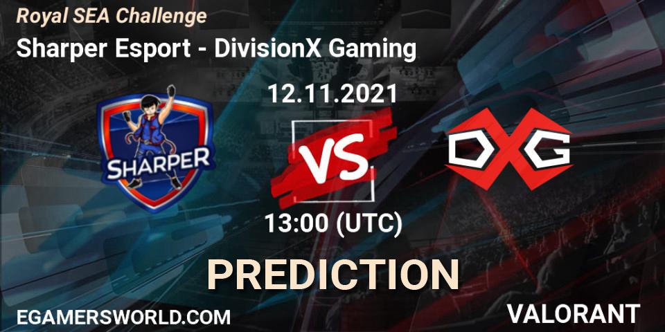 Sharper Esport vs DivisionX Gaming: Betting TIp, Match Prediction. 12.11.2021 at 13:00. VALORANT, Royal SEA Challenge