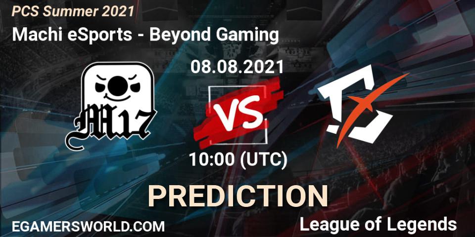 Machi eSports vs Beyond Gaming: Betting TIp, Match Prediction. 08.08.21. LoL, PCS Summer 2021