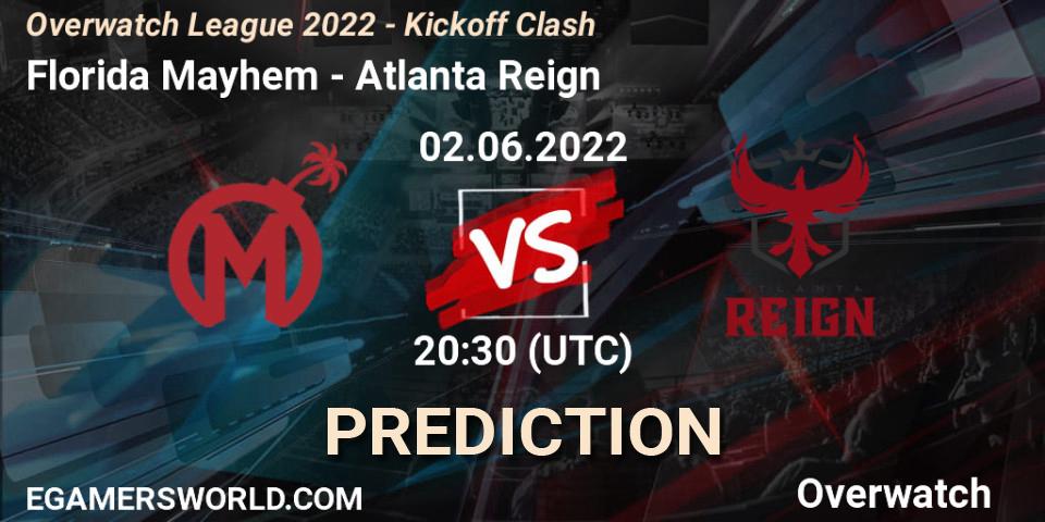 Florida Mayhem vs Atlanta Reign: Betting TIp, Match Prediction. 02.06.22. Overwatch, Overwatch League 2022 - Kickoff Clash