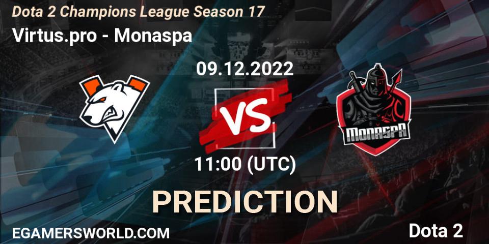 Virtus.pro vs Monaspa: Betting TIp, Match Prediction. 09.12.22. Dota 2, Dota 2 Champions League Season 17