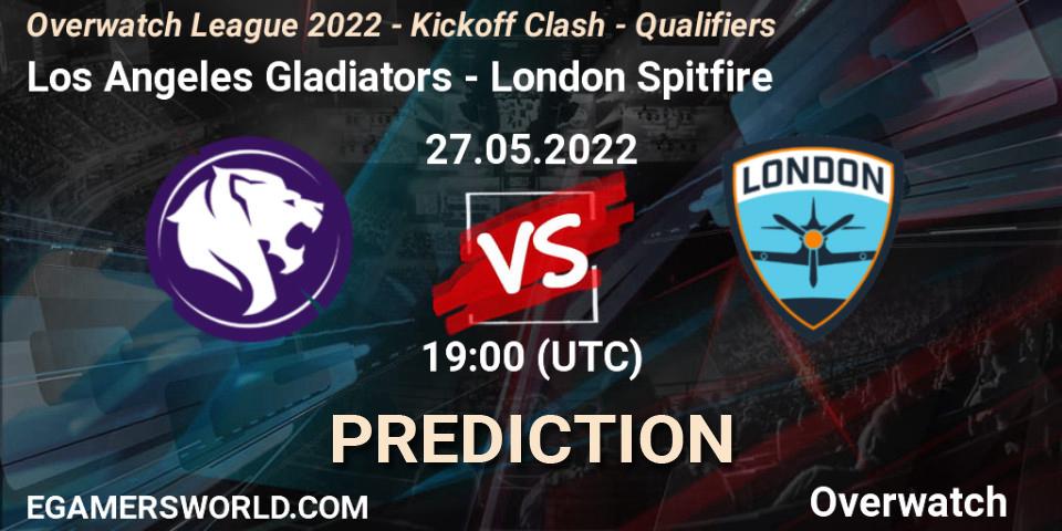 Los Angeles Gladiators vs London Spitfire: Betting TIp, Match Prediction. 27.05.22. Overwatch, Overwatch League 2022 - Kickoff Clash - Qualifiers