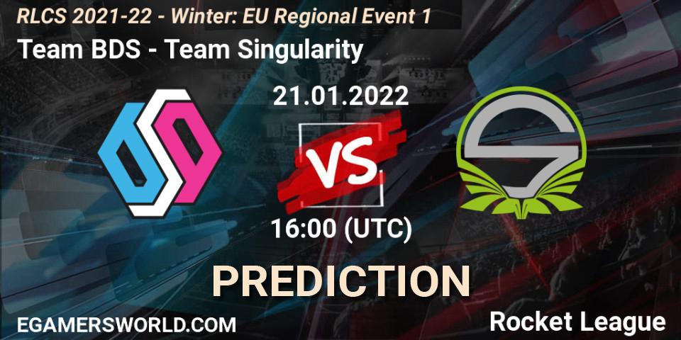 Team BDS vs Team Singularity: Betting TIp, Match Prediction. 21.01.22. Rocket League, RLCS 2021-22 - Winter: EU Regional Event 1