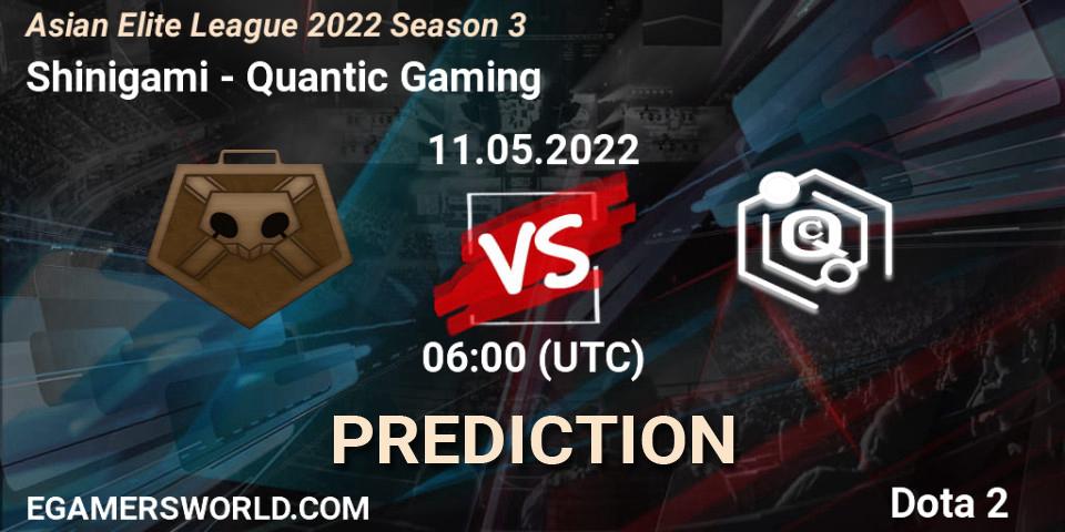 Shinigami vs Quantic Gaming: Betting TIp, Match Prediction. 11.05.22. Dota 2, Asian Elite League 2022 Season 3