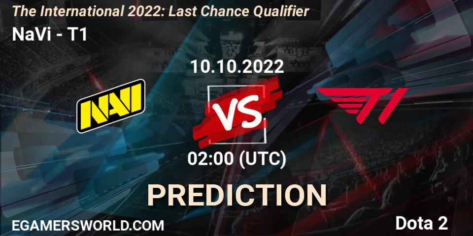 NaVi vs T1: Betting TIp, Match Prediction. 10.10.22. Dota 2, The International 2022: Last Chance Qualifier