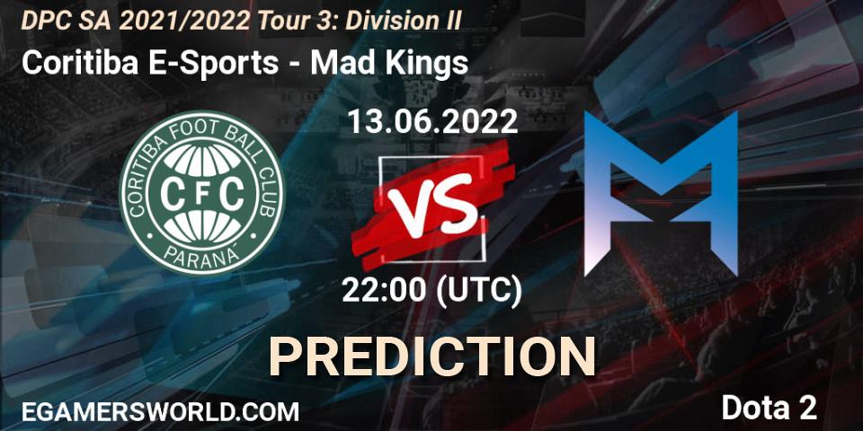 Coritiba E-Sports vs Mad Kings: Betting TIp, Match Prediction. 13.06.22. Dota 2, DPC SA 2021/2022 Tour 3: Division II