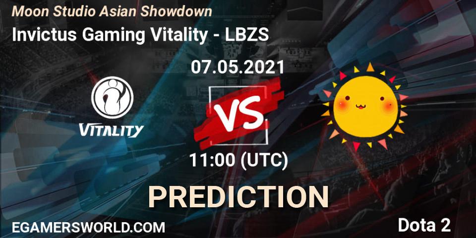Invictus Gaming Vitality vs LBZS: Betting TIp, Match Prediction. 07.05.2021 at 11:39. Dota 2, Moon Studio Asian Showdown