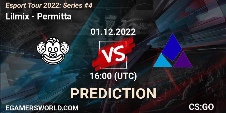 Lilmix vs Permitta: Betting TIp, Match Prediction. 01.12.22. CS2 (CS:GO), Esport Tour 2022: Series #4