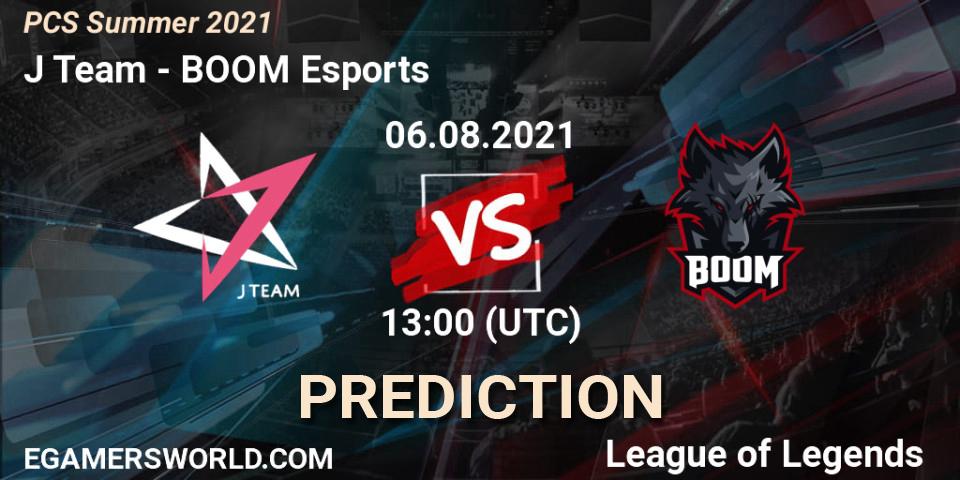 J Team vs BOOM Esports: Betting TIp, Match Prediction. 07.08.21. LoL, PCS Summer 2021