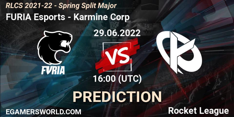 FURIA Esports vs Karmine Corp: Betting TIp, Match Prediction. 29.06.2022 at 16:00. Rocket League, RLCS 2021-22 - Spring Split Major