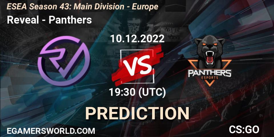 Reveal vs Panthers: Betting TIp, Match Prediction. 10.12.22. CS2 (CS:GO), ESEA Season 43: Main Division - Europe