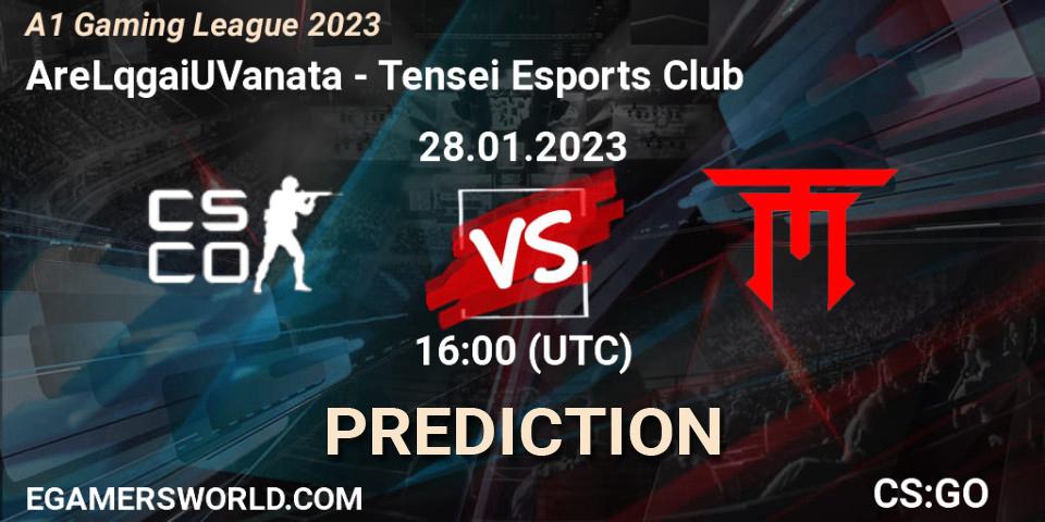 AreLqgaiUVanata vs Tensei Esports Club: Betting TIp, Match Prediction. 28.01.23. CS2 (CS:GO), A1 Gaming League 2023