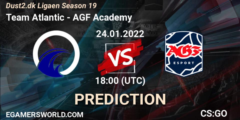 Team Atlantic vs AGF Academy: Betting TIp, Match Prediction. 25.01.2022 at 19:00. Counter-Strike (CS2), Dust2.dk Ligaen Season 19