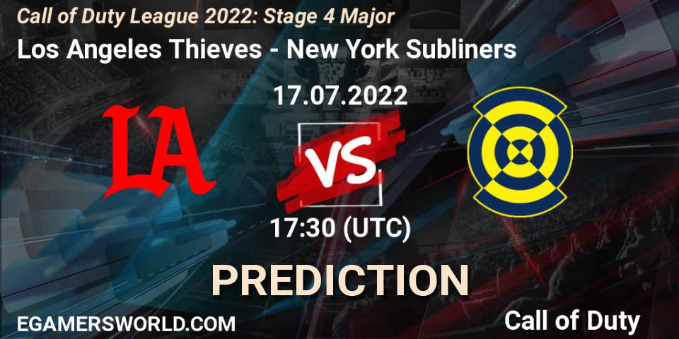 Los Angeles Thieves vs New York Subliners: Betting TIp, Match Prediction. 17.07.2022 at 17:30. Call of Duty, Call of Duty League 2022: Stage 4 Major