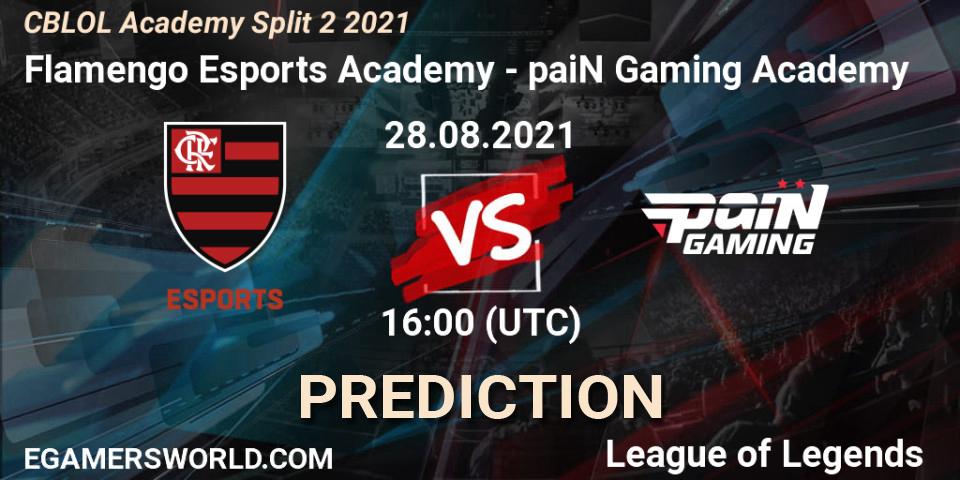 Flamengo Esports Academy vs paiN Gaming Academy: Betting TIp, Match Prediction. 28.08.2021 at 16:00. LoL, CBLOL Academy Split 2 2021